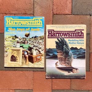 2 1976 1977 Harrowsmith Vintage Mag Crunchy Prepper Farmcore Mother Nature Earth